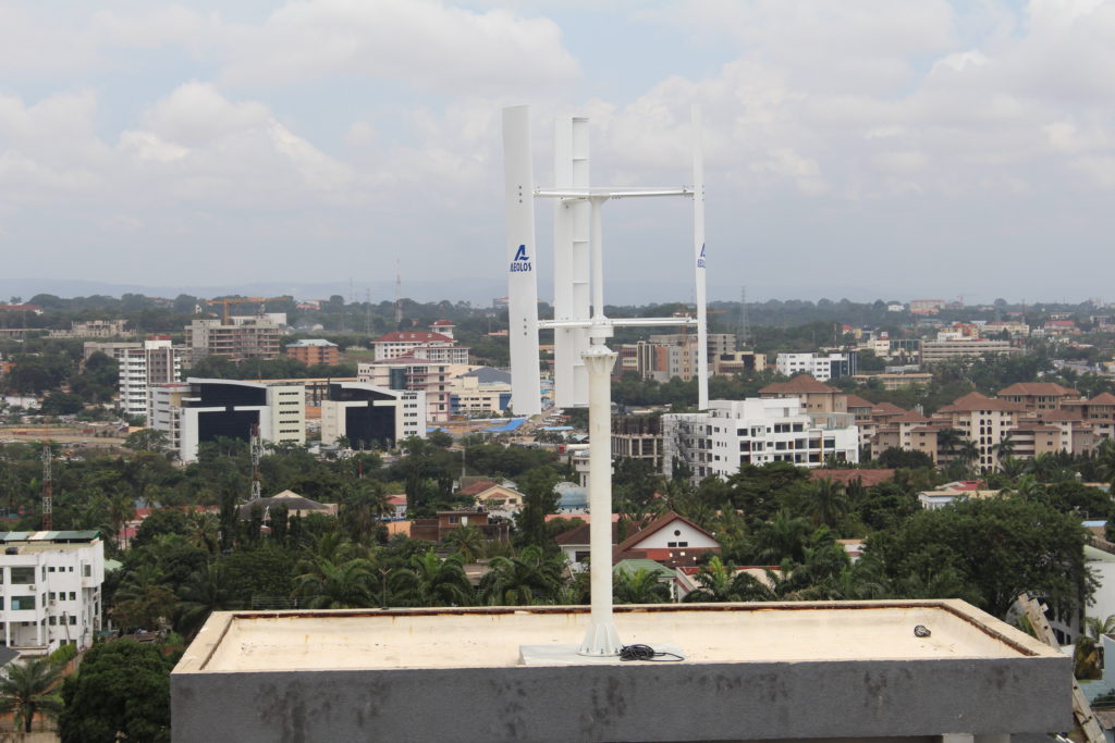 Wind turbine at BPA Heights